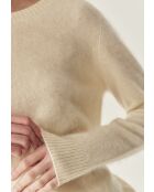 Pull en laine Bella beige meringue