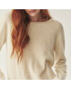 Pull en laine Bella beige meringue