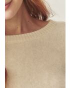 Pull en laine Bella beige meringue
