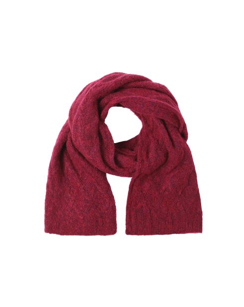 Écharpe en maille Brifil fuhsia
