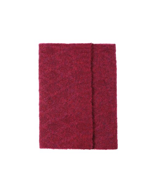 Écharpe en maille Brifil fuhsia