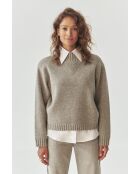 Pull en laine mélangée Malmana 1 gris