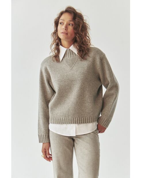 Pull en laine mélangée Malmana 1 gris
