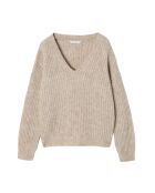Beiger Pullover aus Wollmischung Aspen