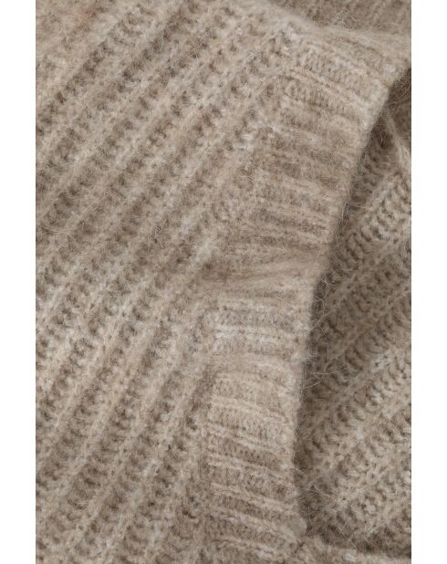 Beiger Pullover aus Wollmischung Aspen