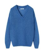 Pull en laine mélangée Mai bleu