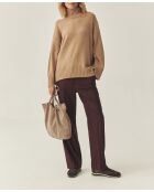 Pull en laine Moma beige chiné
