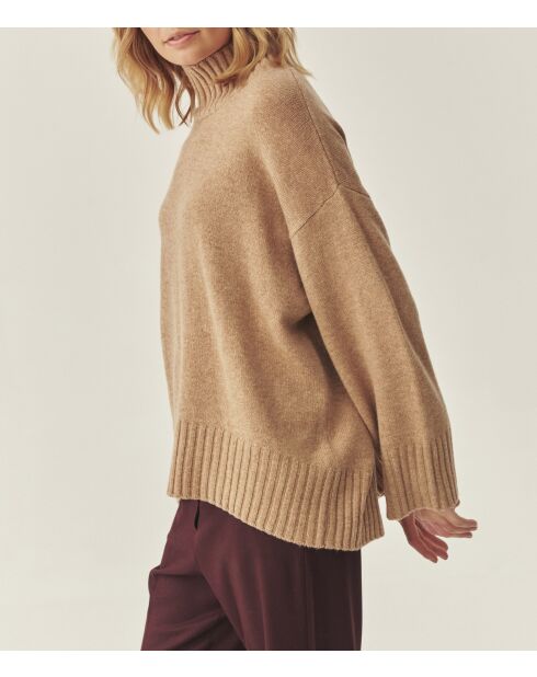 Pull en laine Moma beige chiné
