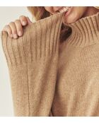 Pull en laine Moma beige chiné