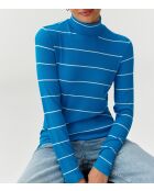 Goltika 1 blauwe gebreide blouse