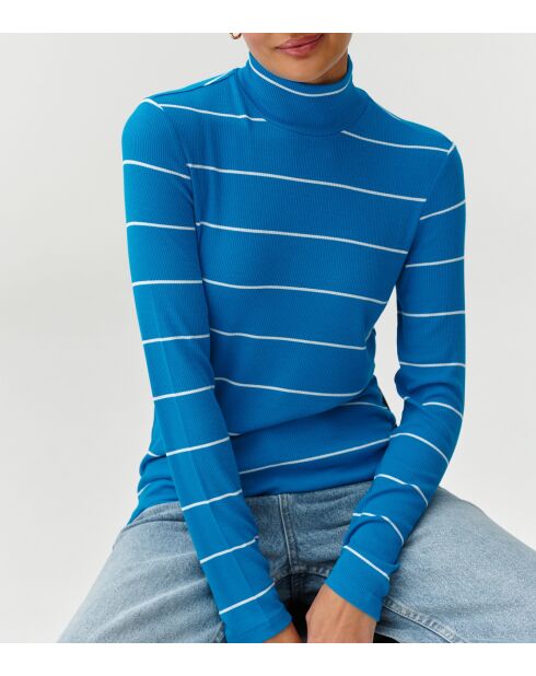 Goltika 1 blauwe gebreide blouse