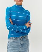 Goltika 1 blauwe gebreide blouse