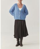 Pull en alpaga mélangé Adison bleu chiné