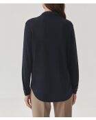 Marineblauw gebreid hemd Larysa