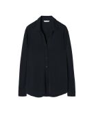 Marineblauw gebreid hemd Larysa