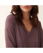 Blusa Jonka de punto gris y morado