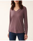 Blusa Jonka de punto gris y morado