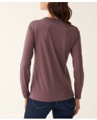 Blusa Jonka de punto gris y morado