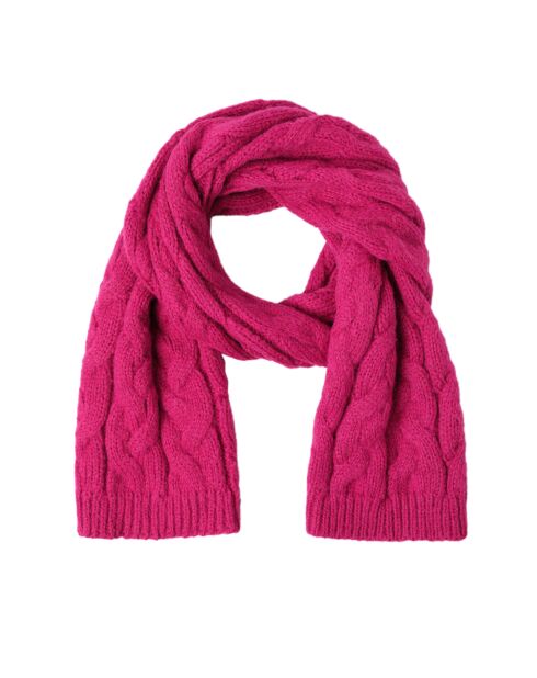 Écharpe en maille Weron rose canneberge