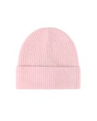 Bonnet en laine mélangée Roska rose clair