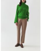 Mazzy 1 grasgrüner Pullover aus Wollmischung