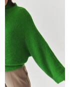 Mazzy 1 grasgrüner Pullover aus Wollmischung
