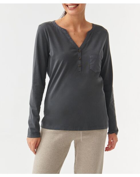 Blouse en maille Astrid graphite