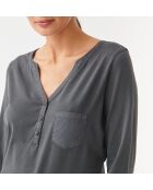 Blouse en maille Astrid graphite