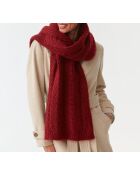 Écharpe en maille Wellir bordeaux