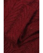 Écharpe en maille Wellir bordeaux