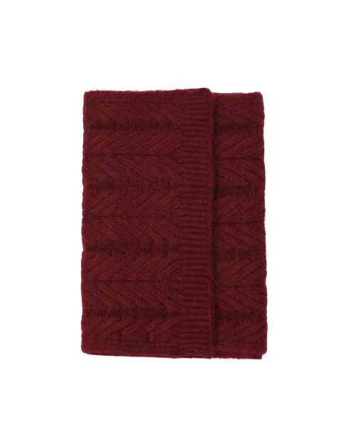 Écharpe en maille Wellir bordeaux