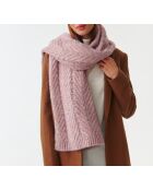 Écharpe en maille Wellir rouge