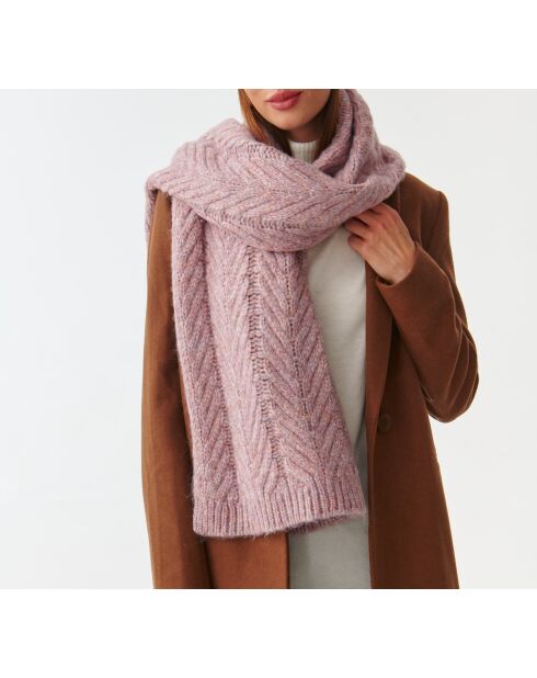 Écharpe en maille Wellir rouge