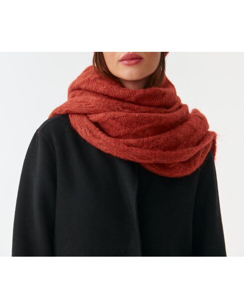 Écharpe en maille Brifil 1 orange