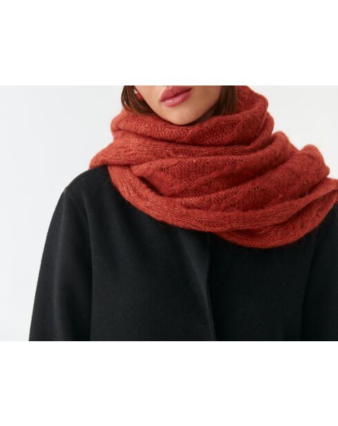 Écharpe en maille Brifil 1 orange