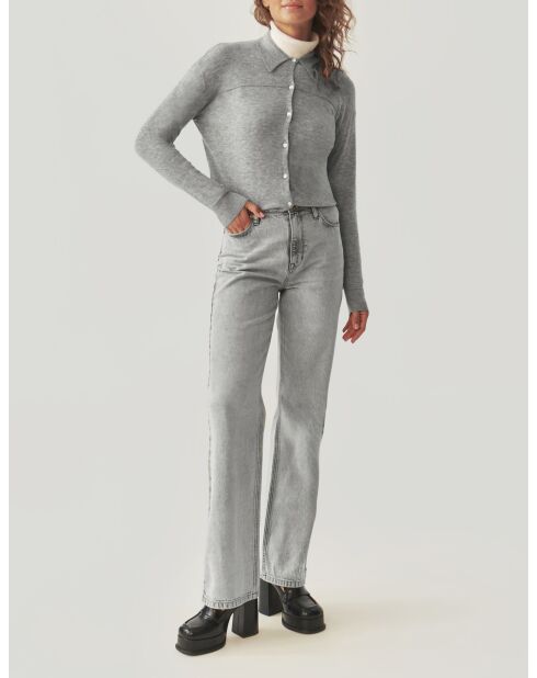 Chemise en laine Elara grise