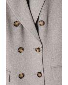Manteau en laine mélangée Telma beige chiné