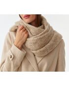 Beige gebreide sjaal Brifil 1