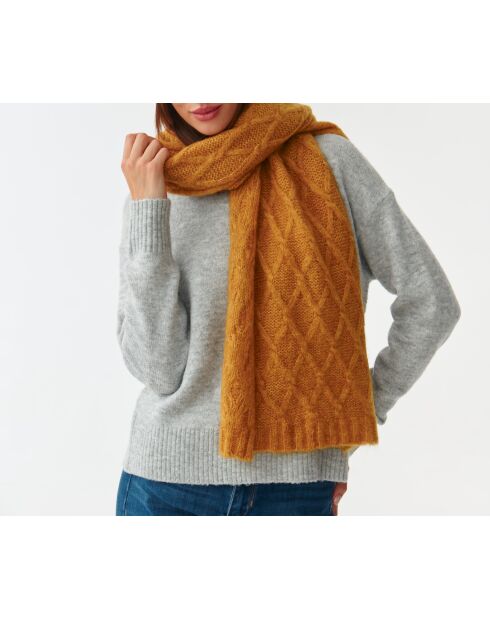 Écharpe en maille Brifil 1 jaune