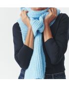 Écharpe en maille Nenani bleue
