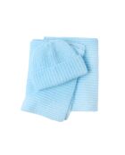 Écharpe en maille Nenani bleue