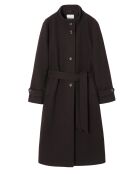 Manteau en laine mélangée Borima chocolat foncé