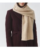 Gorro Topika en mezcla de lana beige claro