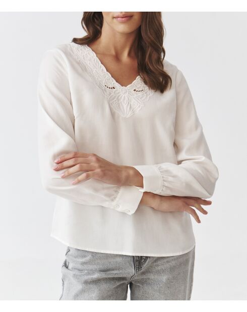 Blouse Embro blanc cassé