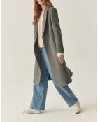 Manteau en laine mélangée Sonia 1 anthracite chiné