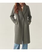 Manteau en laine mélangée Sonia 1 anthracite chiné