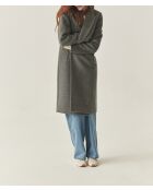 Manteau en laine mélangée Sonia 1 anthracite chiné