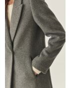 Manteau en laine mélangée Sonia 1 anthracite chiné