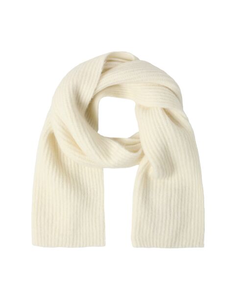 Écharpe en maille Opil blanc cassé