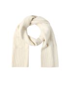 Écharpe en maille Deral blanc cassé